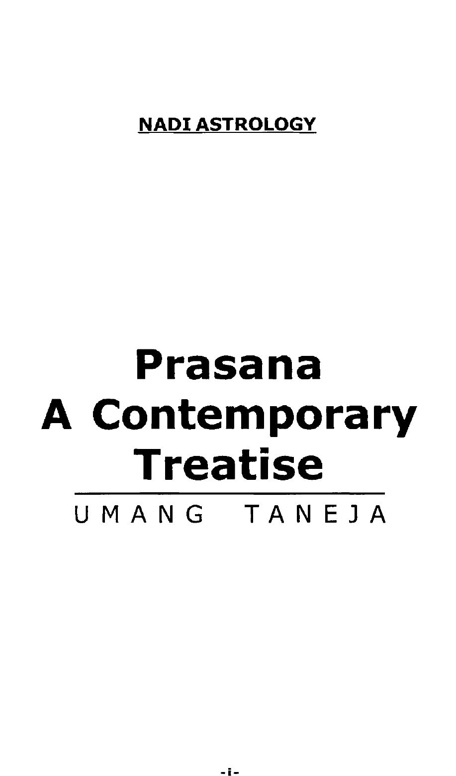 Book. Prasana A Contemporary Treatise_0