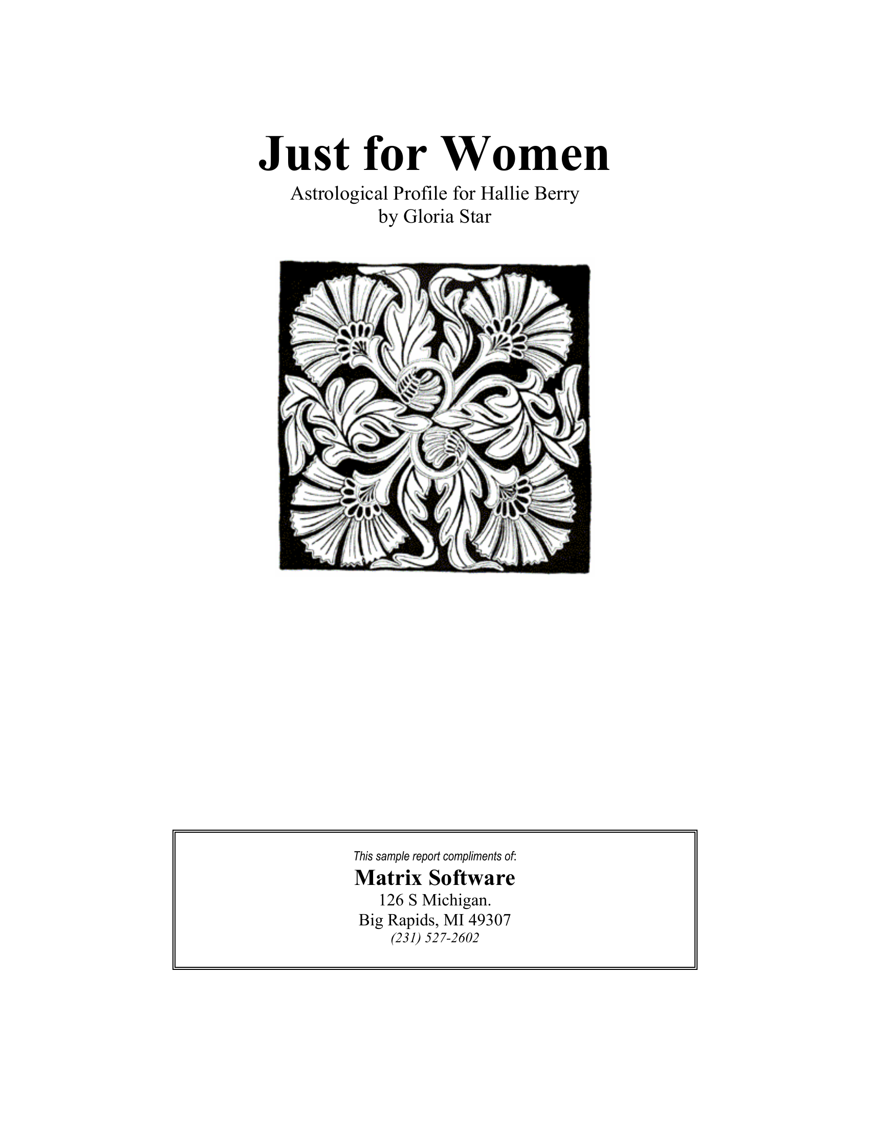 Just for Women Matrix Astrology_0