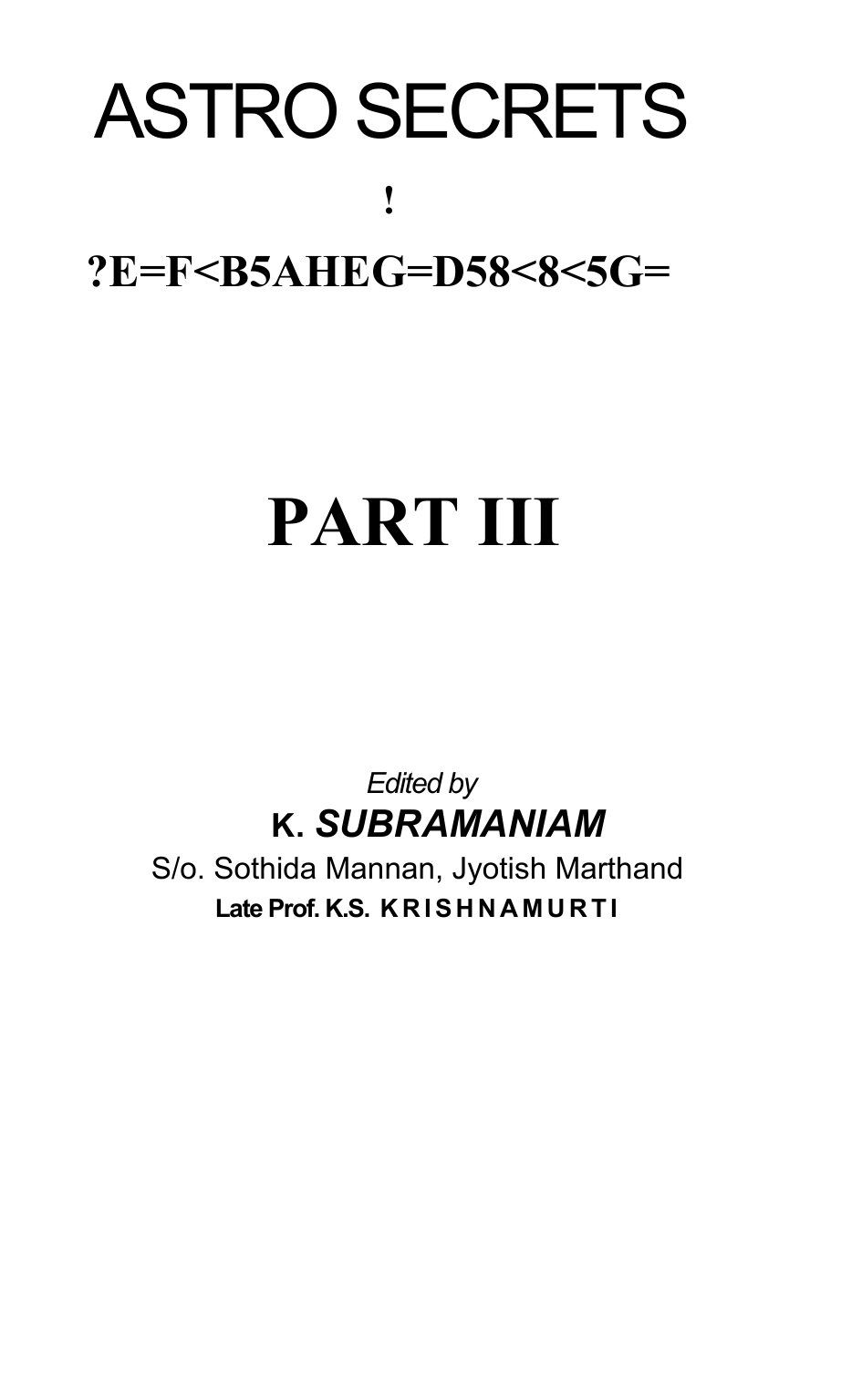 Jyotish_Astro secrets _ KP Part3_0