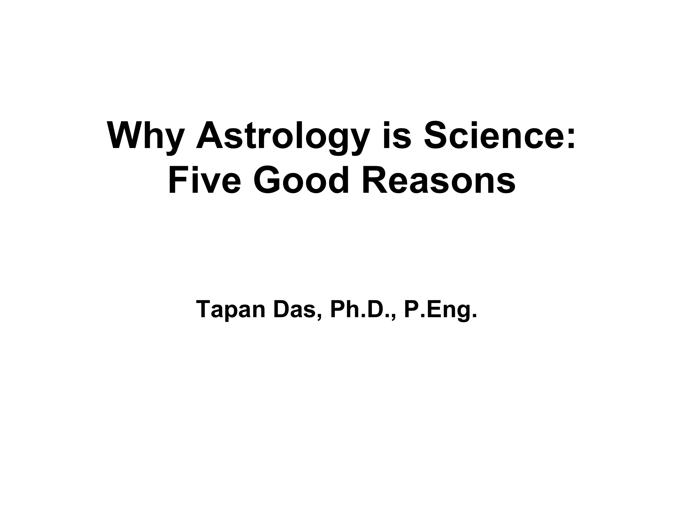 Speech on Why Astrology is Science_0